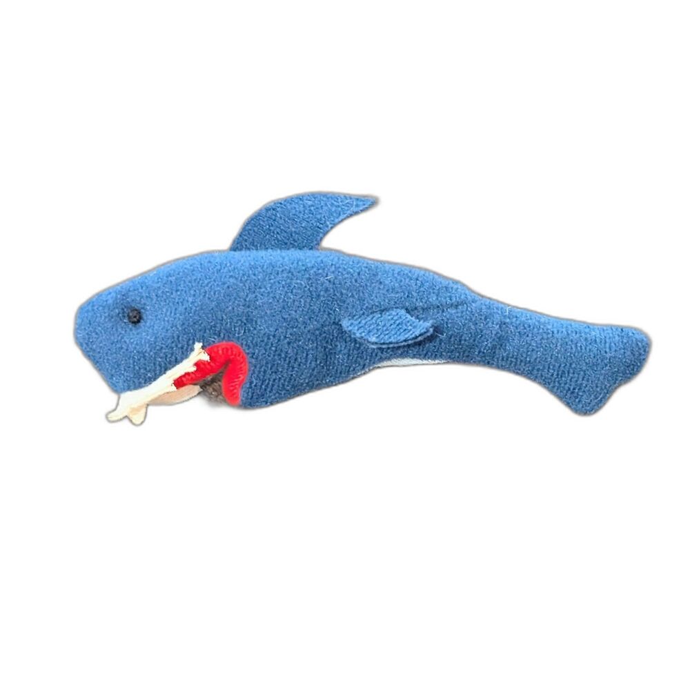 Shark Plush Stuffed Animal Finger Puppet Toy 4.5 in